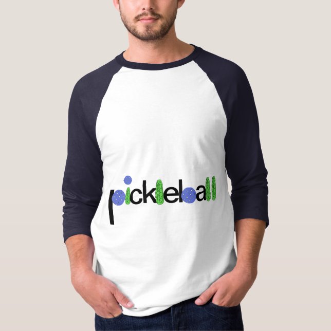 Rolig Pickleball för BR skjorta T-shirt (Framsida)