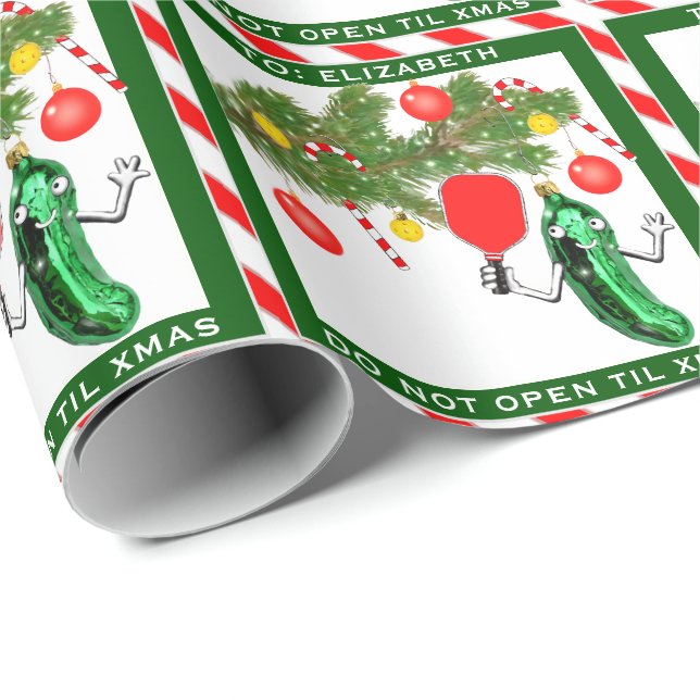 Rolig Pickleball-gåva Presentpapper (Rullad Hörn)