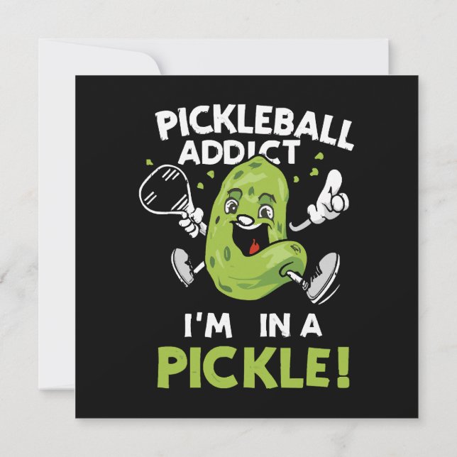 Rolig-Pickleball Inbjudningar (Baksida)