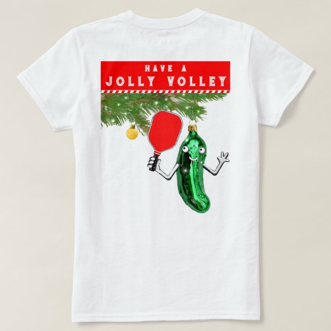 Rolig Pickleball Jul T Shirt (Design baksida)