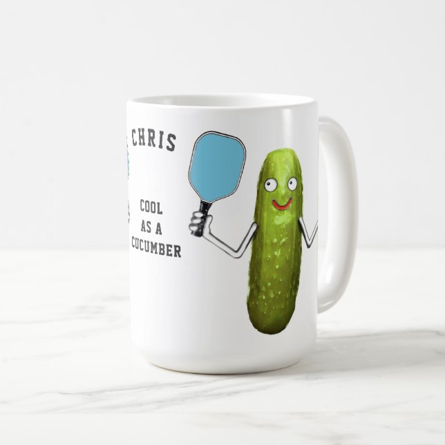 Rolig Pickleball Kaffemugg (Framsida höger)