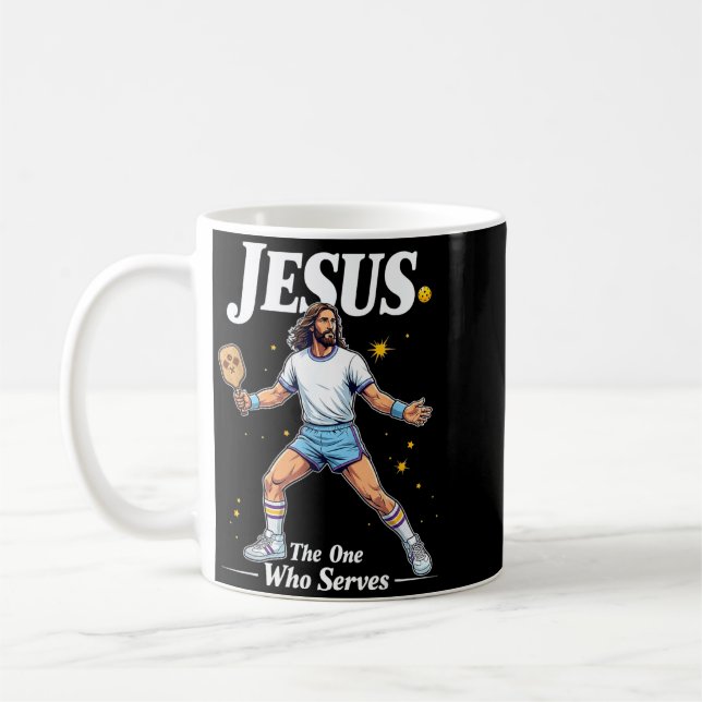 Rolig Pickleball Kaffemugg (Vänster)