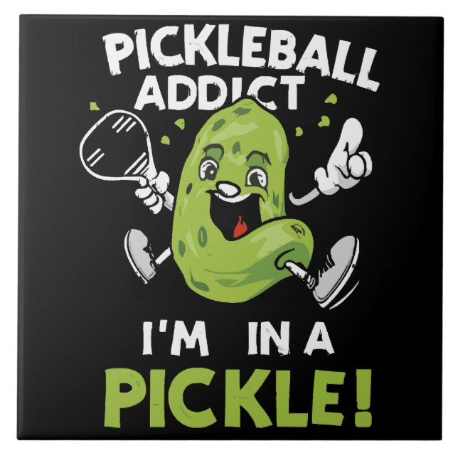 Rolig-Pickleball Kakelplatta (Framsidan)