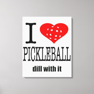 Rolig Pickleball kärlek Canvastryck