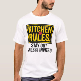 Rolig Pickleball Köksregler Varnings skylt T Shirt