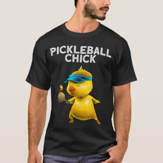 Rolig Pickleball-konst för kvinnor Tjej paddla spo T Shirt