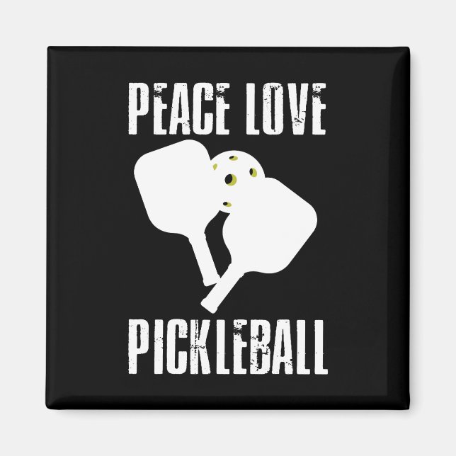 Rolig Pickleball  Magnet (Framsidan)