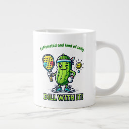 Rolig Pickleball-mugg för dryckesvaror och köksinr Jumbo Mugg