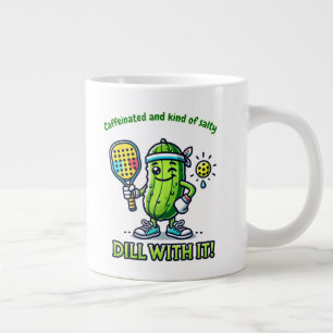 Rolig Pickleball-mugg för dryckesvaror och köksinr Jumbo Mugg
