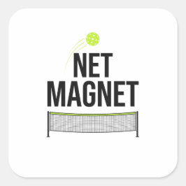 Rolig Pickleball Nät Magnet Klistermärke
