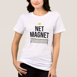 Rolig Pickleball Nätmagnet Kvinnors T Shirt