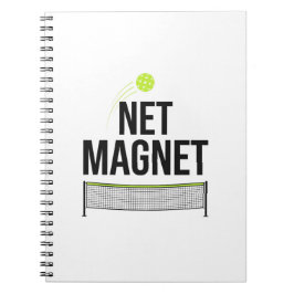 Rolig Pickleball Net Magnet Anteckningsbok