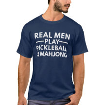 Rolig Pickleball och Mahjong-present för män
