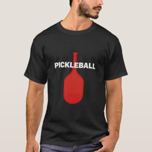Rolig Pickleball-paddel Grafisk T-shirt