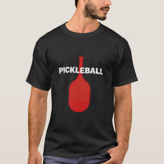 Rolig Pickleball-paddel Grafisk T-shirt