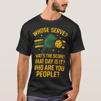 Rolig Pickleball-Paddle Vars Servering Vad Är T Shirt