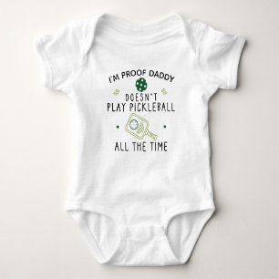 Rolig Pickleball Pappa Snygg Pickleball Paddel T Shirt