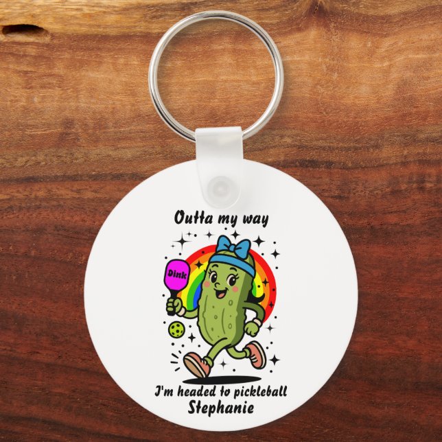 Rolig Pickleball  - Pickleball Humor Nyckelring (Framsida)