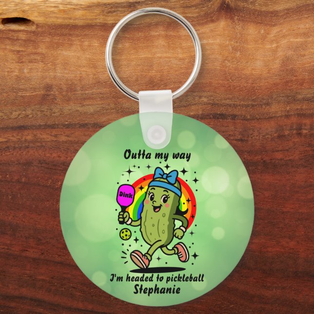 Rolig Pickleball  - Pickleball Humor Nyckelring (Framsida)