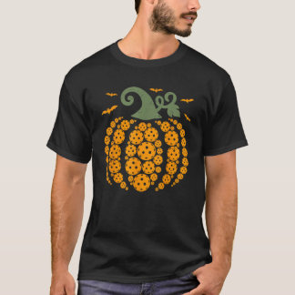 Rolig Pickleball Pumpa Glad Halloween Dag Pojkar T Shirt
