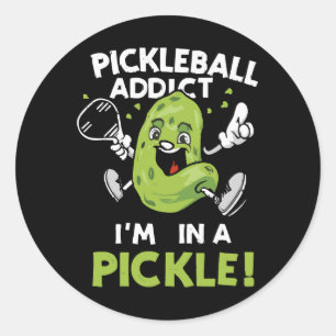 Rolig-Pickleball Runt Klistermärke