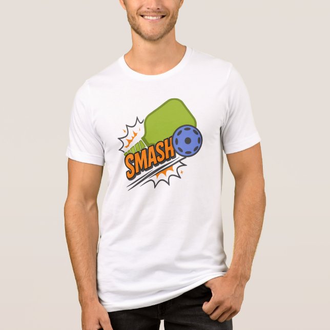 Rolig Pickleball Smash T Shirt (Framsida)