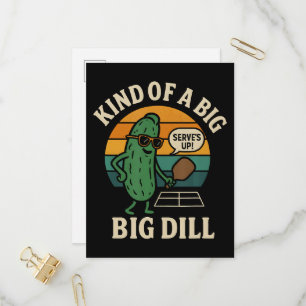 Rolig Pickleball Social Klubb Big Dill Inbjudan Vykort
