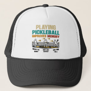 Rolig Pickleball-spel Förbättrar Minnet Presentidé Keps