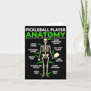 Rolig pickleball-spelare anatomi dink pickle boll kort