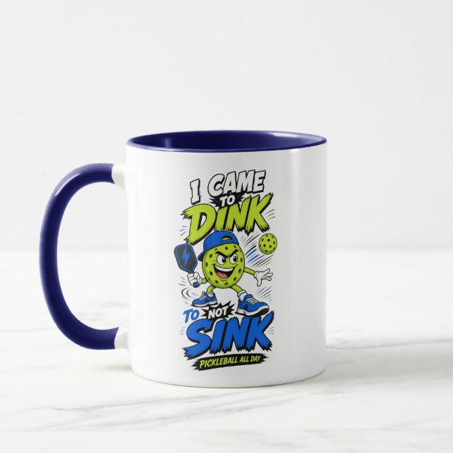 Rolig Pickleball-Speldesign Mugg (Vänster)