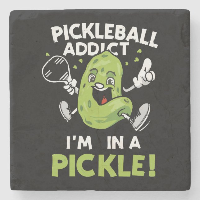 Rolig-Pickleball Stenunderlägg (Framsidan)