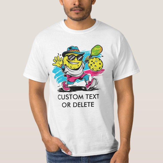 rolig pickleball t shirt (Framsida)