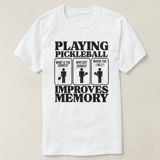 Rolig Pickleball T-Shirt - Pickleball herrtröjor (Design framsida)