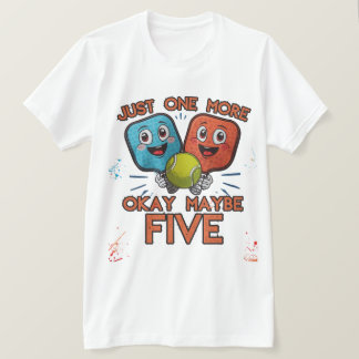 Rolig Pickleball-tröja – Bara en till match (okej T Shirt