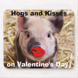 Rolig Piglet för rolig valentines day Musmatta