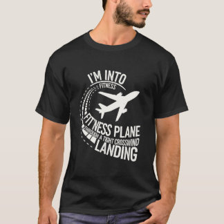 Rolig Pilot Konst Flygplan Flygentusiaster För Mig T Shirt