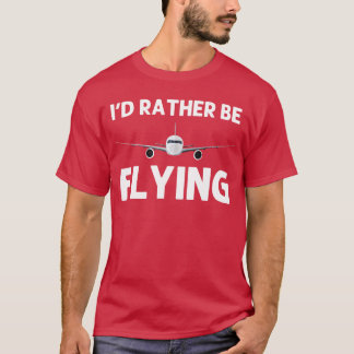 Rolig pilotdesign för män kvinnor flygflygplan t shirt