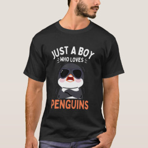 Rolig Pingvin Konst Djur Havsfågel Fågel För Män P T Shirt