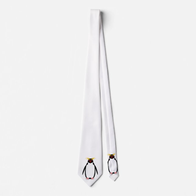 Rolig pingvin rockhopper eller macaroni slips (Framsida)