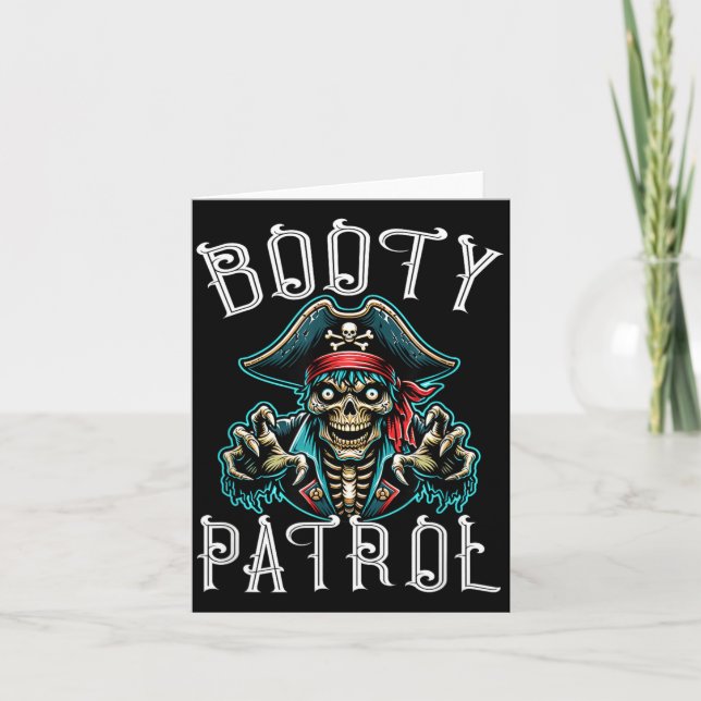 Rolig Pirat Puns - Byt Patrol Kort (Framsida)