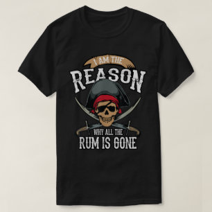 Rolig Piratromsjäl Design T Shirt