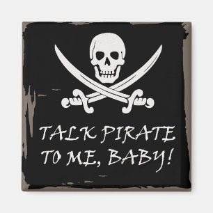 Rolig piratsamtalmagnet magnet