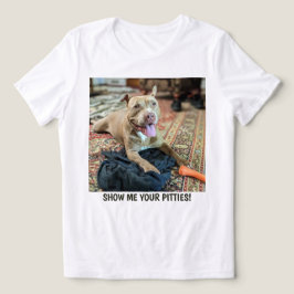 Rolig Pit Bull Mamma T Shirt