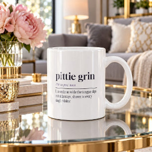 Rolig Pite-us-kopp med Tung Ut åt Sidorna Kaffemugg