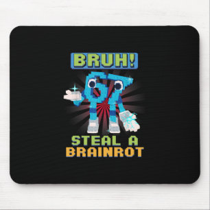 Rolig Pixel Meme Bruh 67 Stjäl En Brainrot  Musmatta