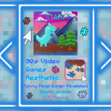 Rolig Pixel Spelare Pixelartad- Dinosaurie Illustr