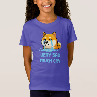 Rolig pixelart Shiba Inu hund meme T Shirt