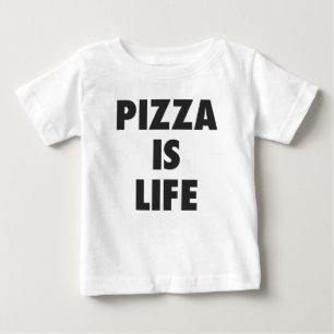 Rolig Pizza är livsnabbmattrycket T-shirt