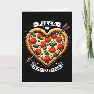 Rolig Pizza Är Min Alla Hjärtans Dag Tröja Pizza Ä Kort