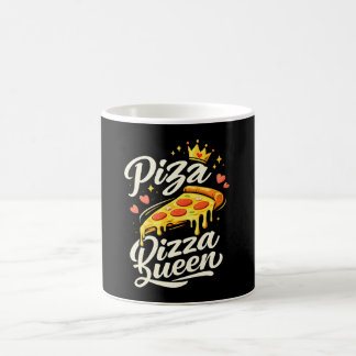 Rolig Pizza Drottning Matlagning för Kvinnor Söt P Kaffemugg
